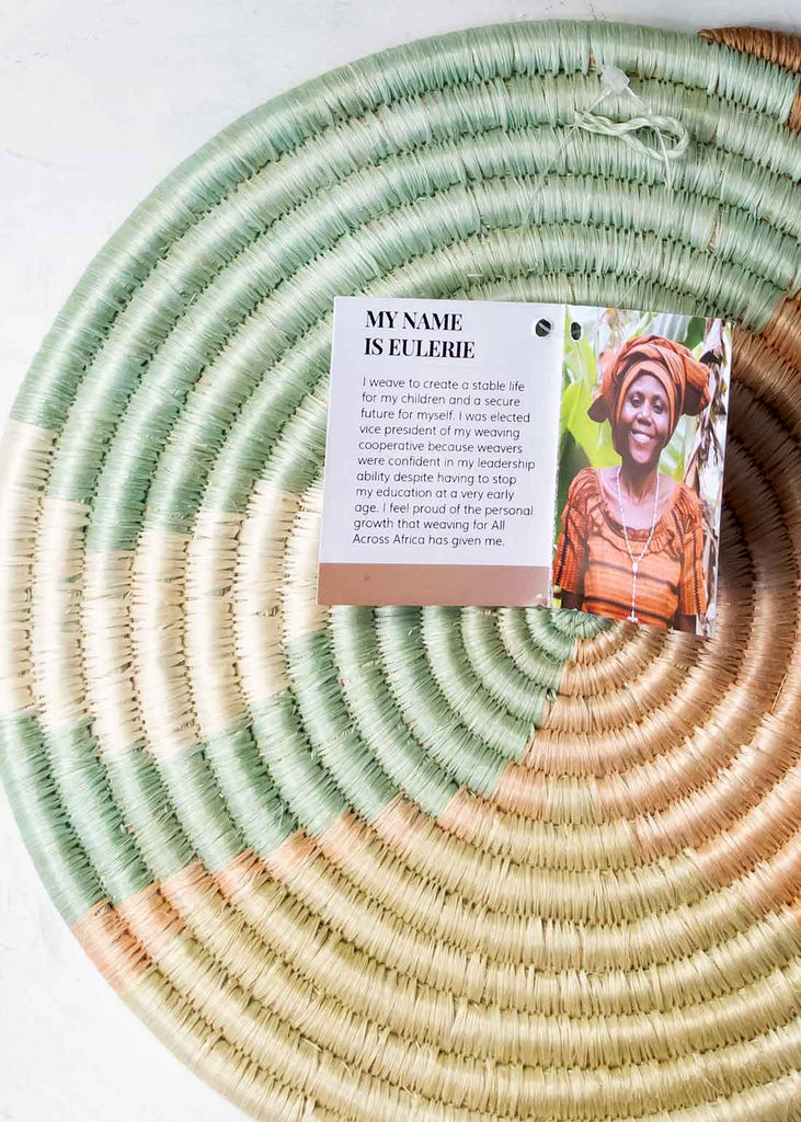 Kazi Dreamscape Sisal Trivet, Handmade in Rwanda