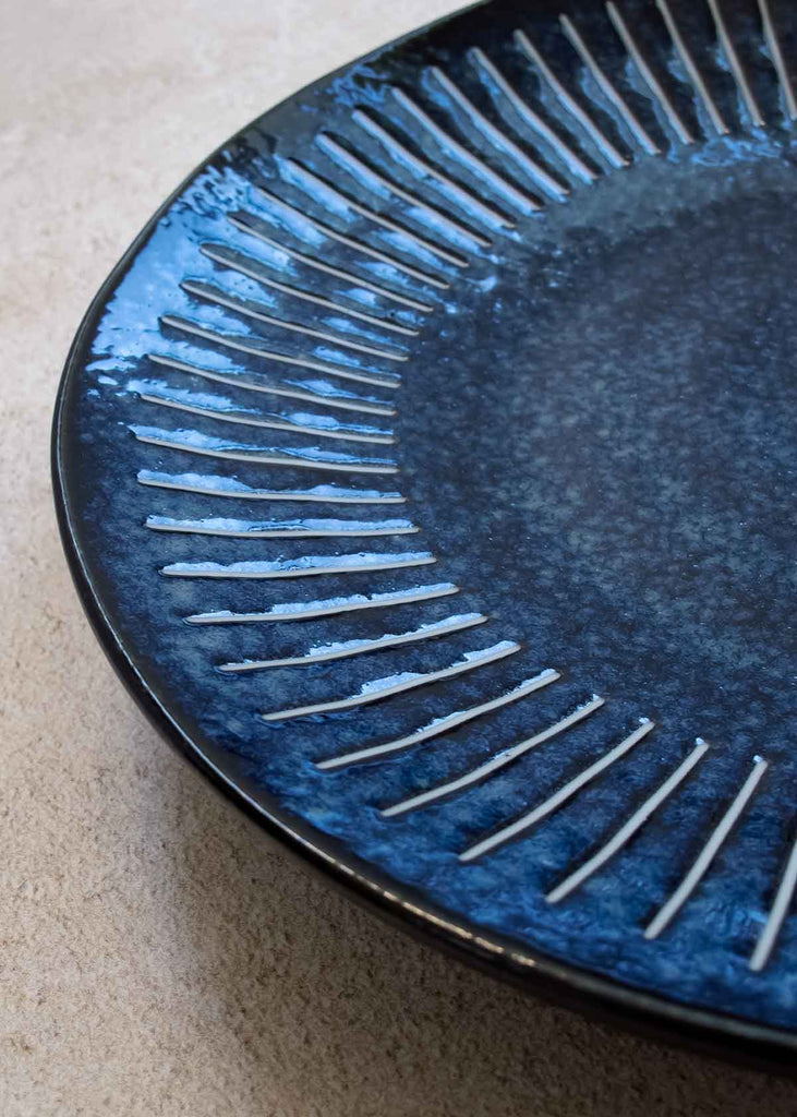 Blue Tokusa Dinner Plate
