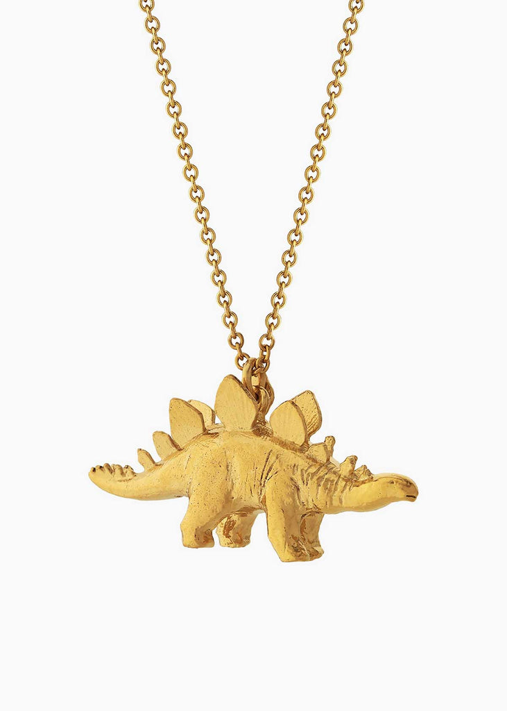 Alex Monroe Gold Plated Stegosaurus Necklace