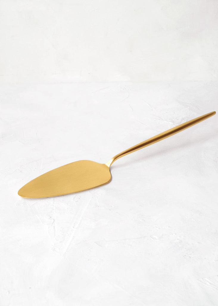 Cutipol Moon Pastry Server, Brushed Gold