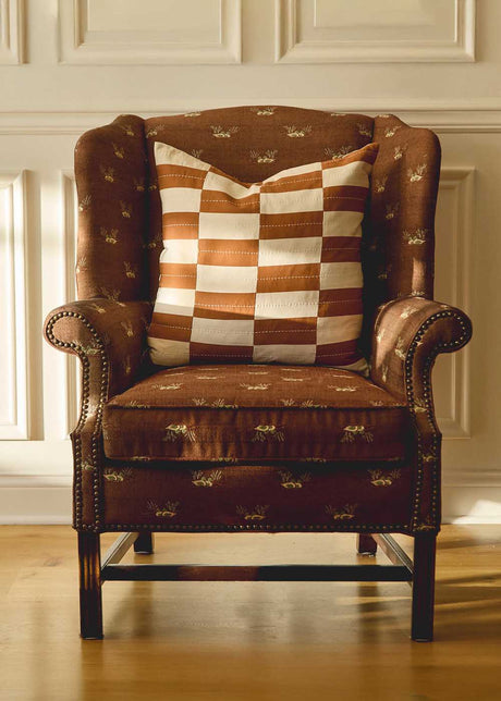 Anchal Stitched Checker Pillow