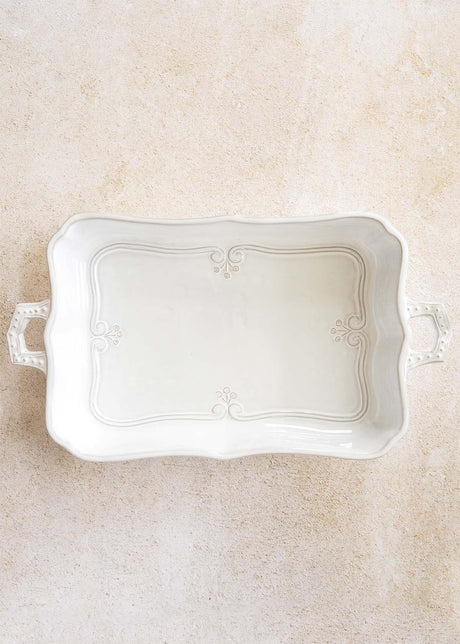 Bella Bianca Rectangular Lasagne Dish