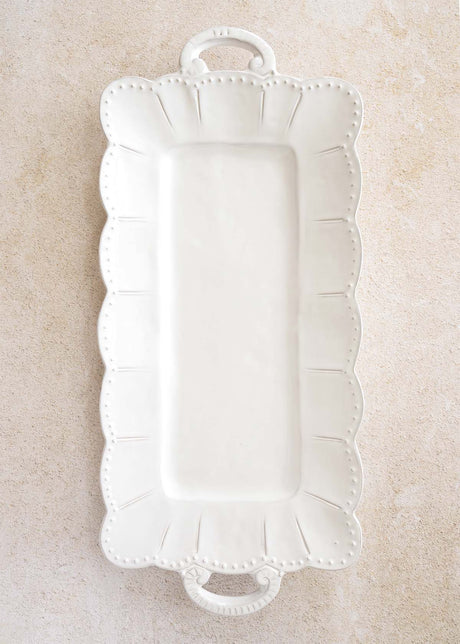 Bella Bianca Rectangular Tray