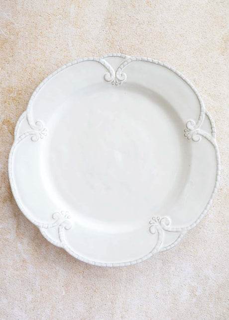 Bella Bianca Rosette Dinner Plate