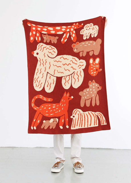 Biquette Bow Wow Knit Midi Blanket