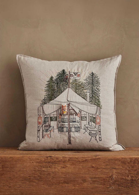 Camper Fox Pocket Pillow