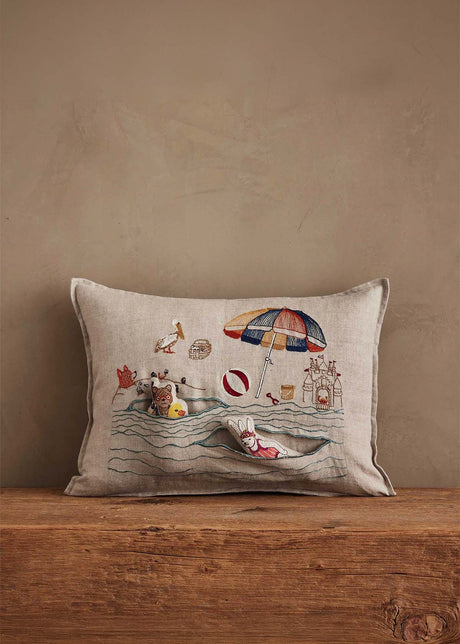 Coral & Tusk Day At the Beach Pocket Pillow