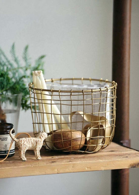 Fog Linen Work Medium Wire Basket