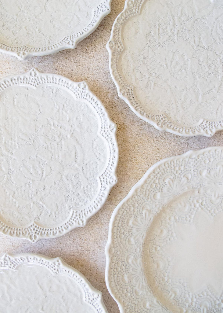 Arte Italica Merletto Antique Lace Plates