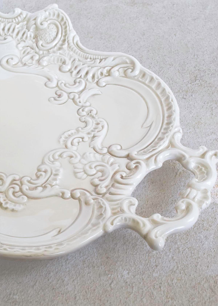 Arte Italica Finezza Baroque Tray, Cream