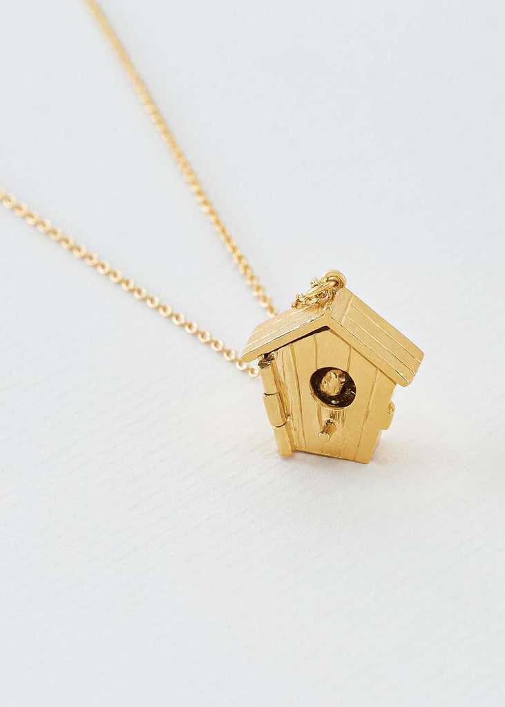 Alex Monroe Nesting Birdhouse Necklace