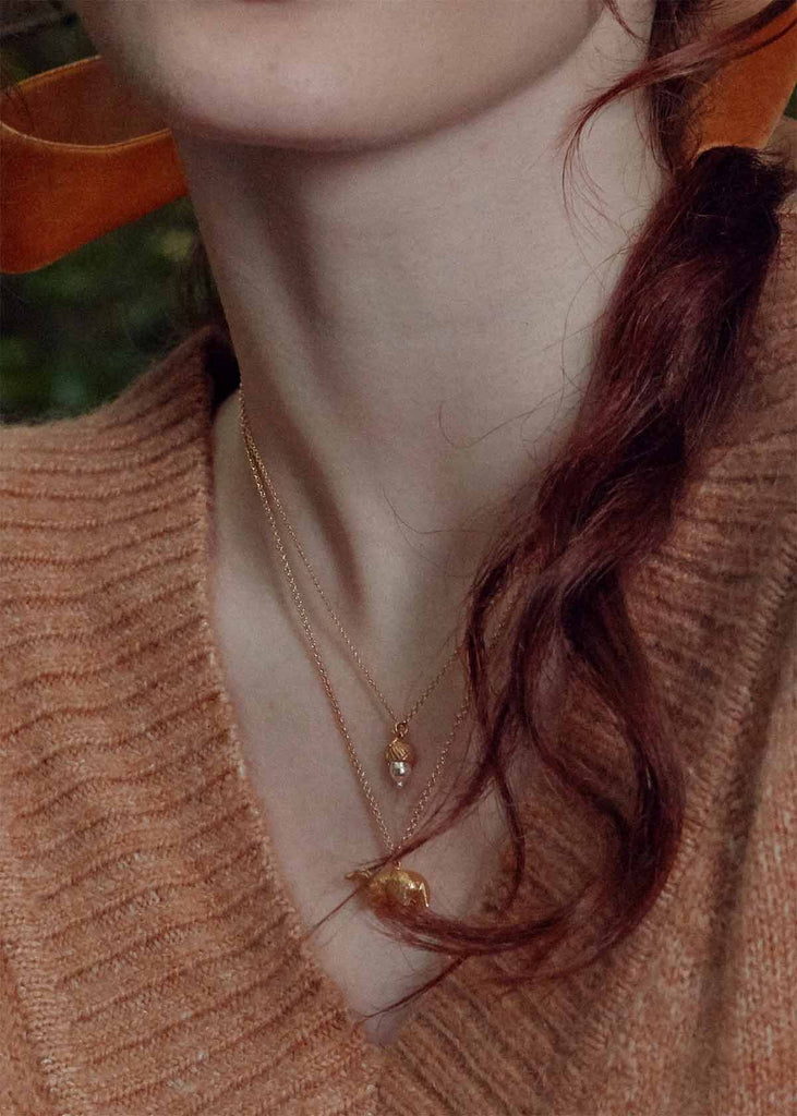 Alex Monroe Acorn Necklace