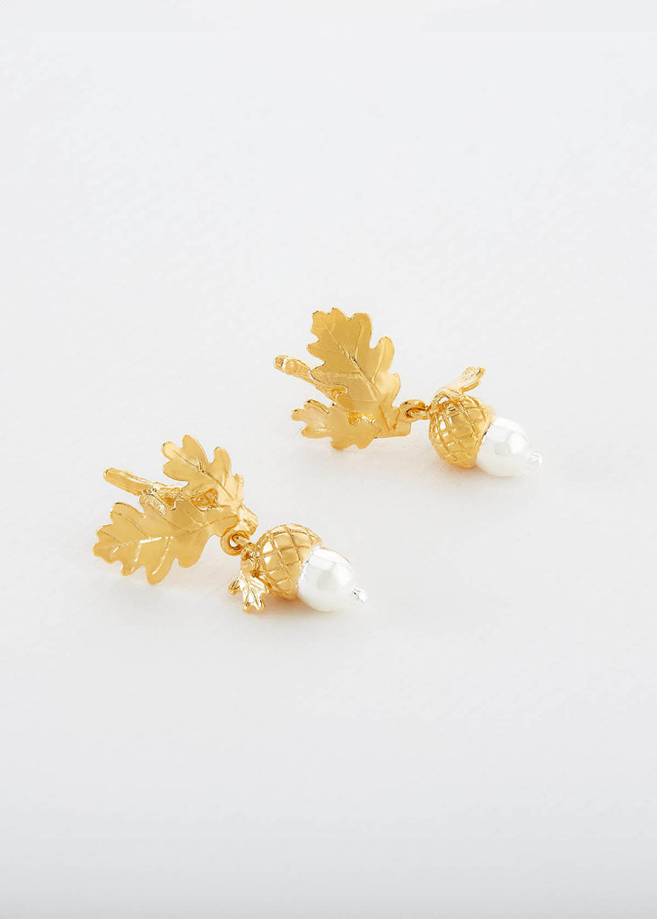 Alex Monroe Acorn Drop Earrings