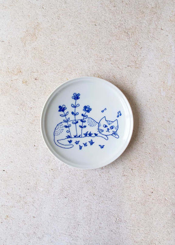 Cat in the Field 5.5" Plate