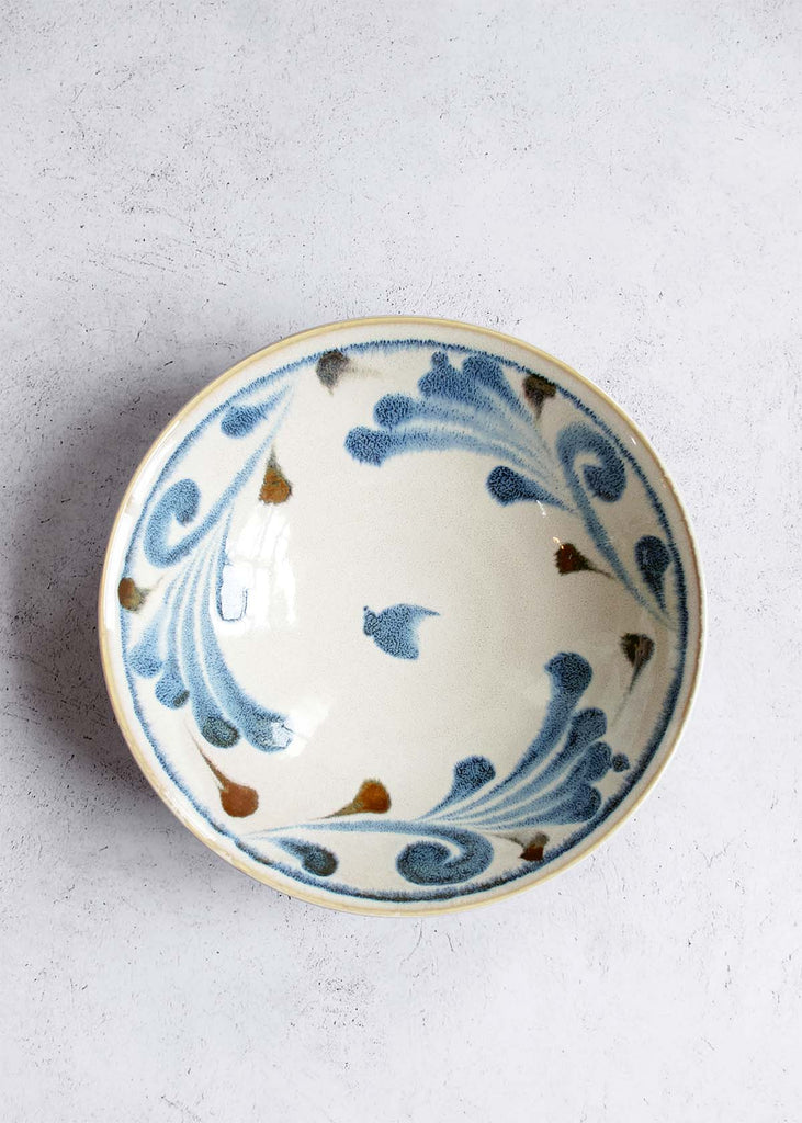 Onikawa Indigo Serving Bowl