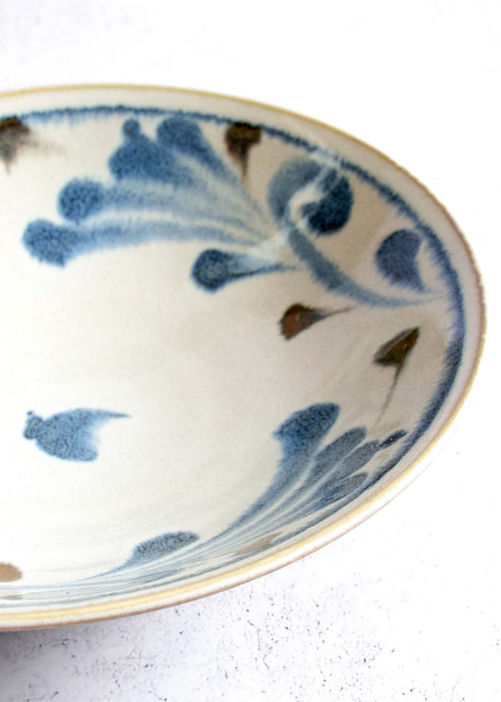 Onikawa Indigo Serving Bowl