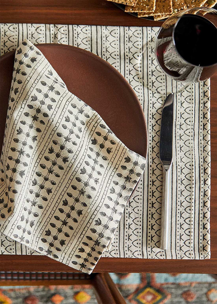 Anchal Block Print Graphic Napkin