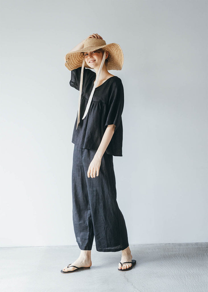 Fog Linen Work Karin Linen Top