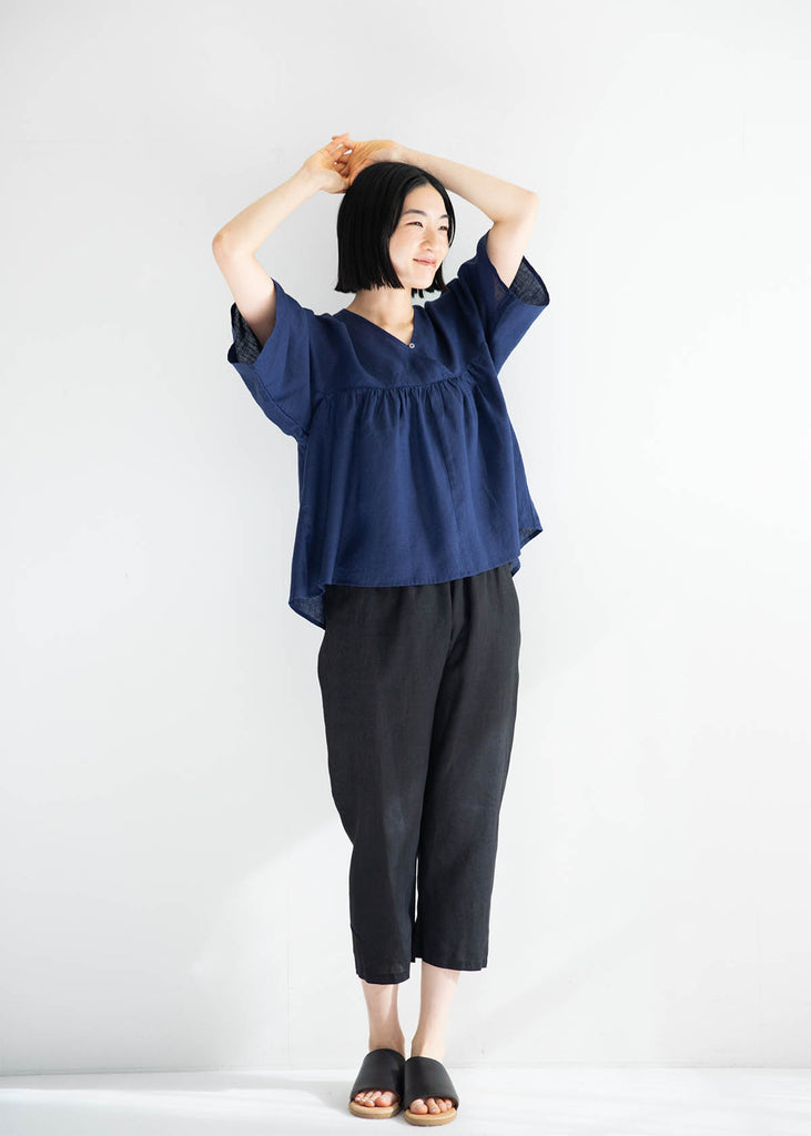 Fog Linen Work Karin Linen Top