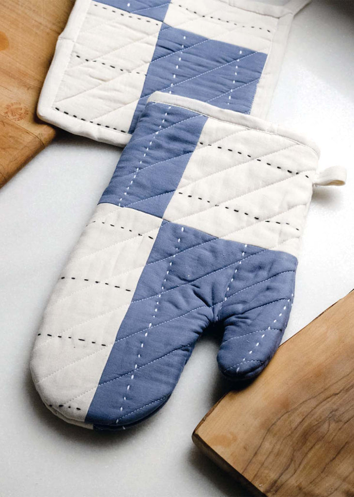 Anchal Quilted Patchwork Oven Mitt