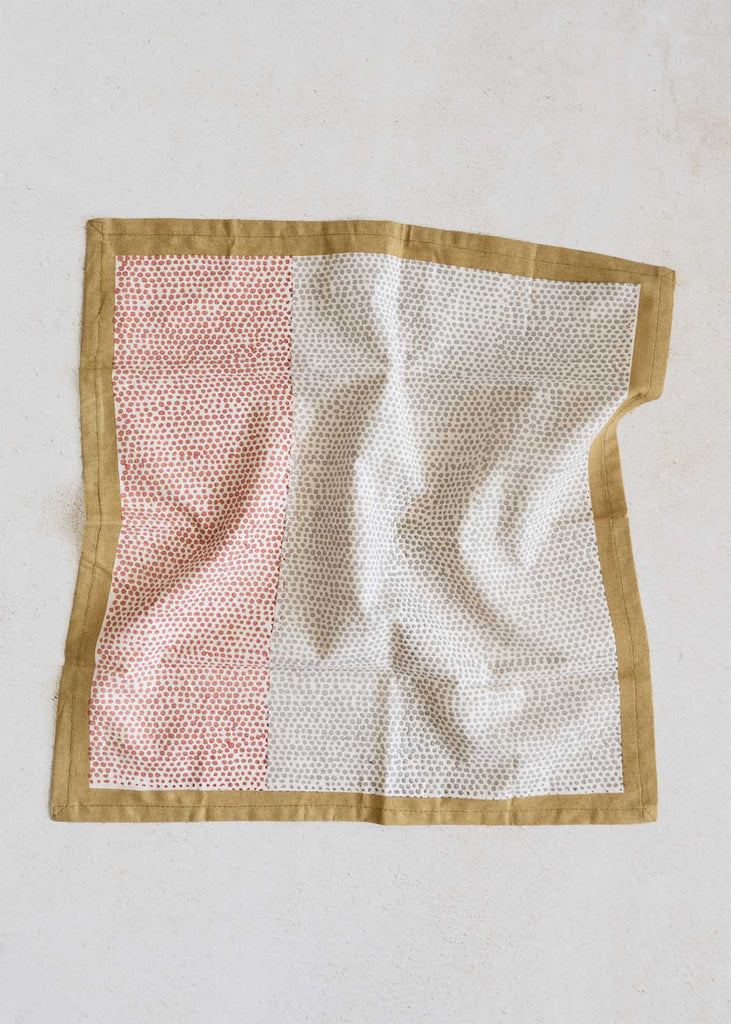 Polka Dots Block Printed Napkin