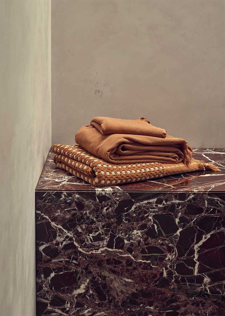 Saardé Chickpea Bath Collection, Terracotta/Stone