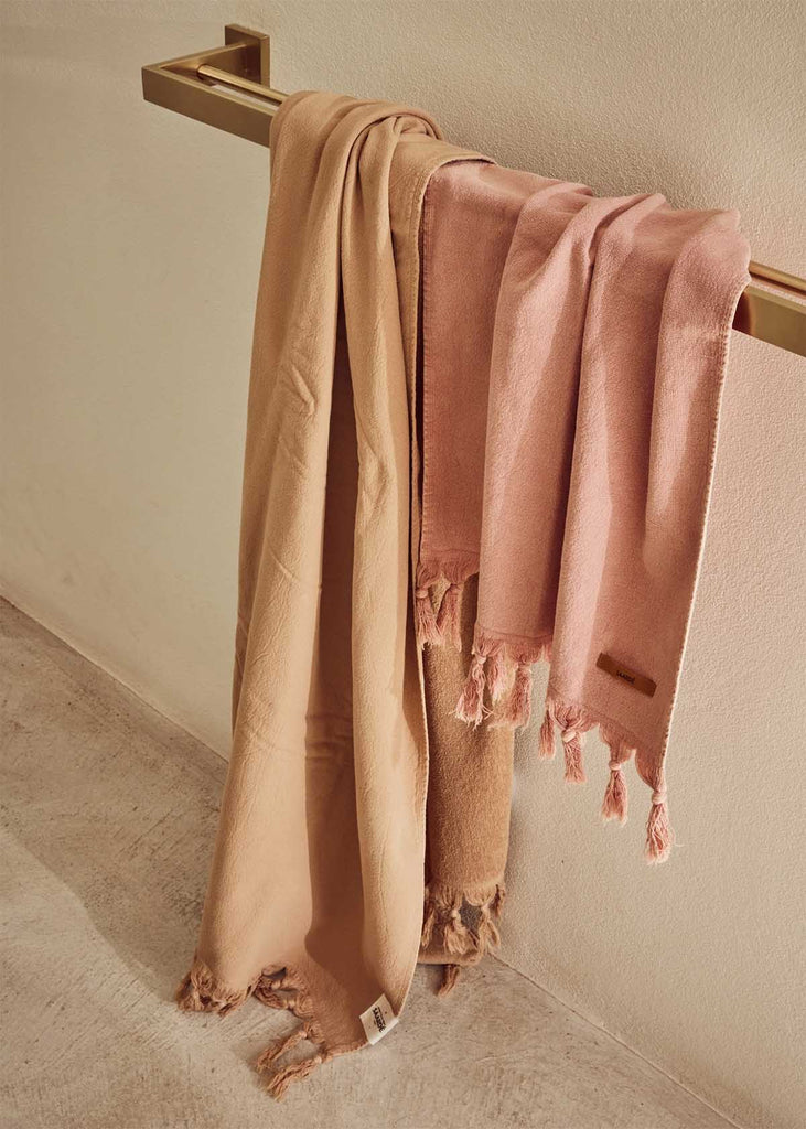 Saardé Vintage Wash Bath Sheet Nutmeg
