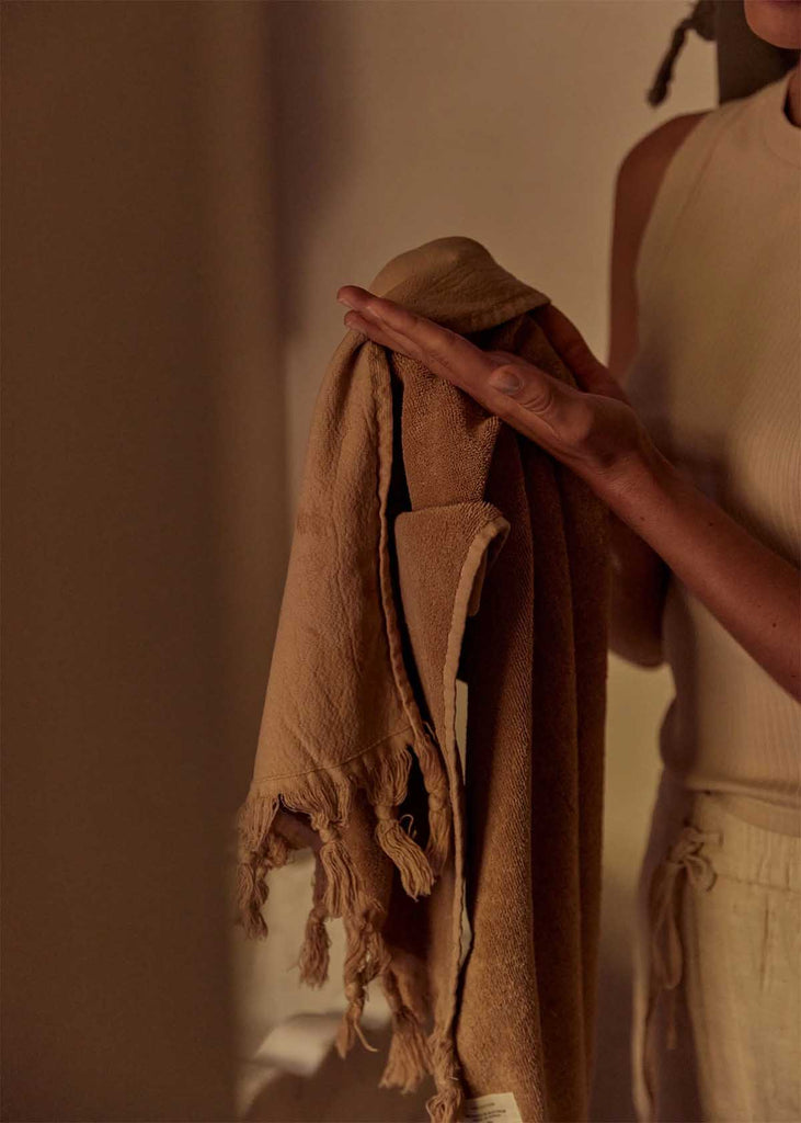 Saardé Vintage Wash Bath Sheet Nutmeg