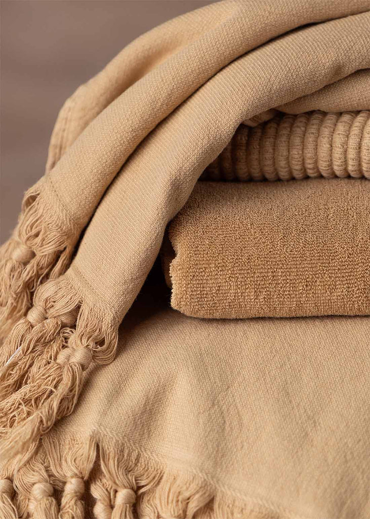 Saardé Vintage Wash Bath Sheet Nutmeg