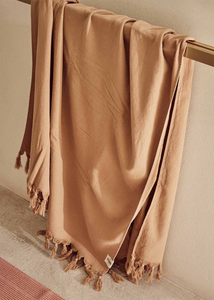 Saardé Vintage Wash Bath Sheet Nutmeg