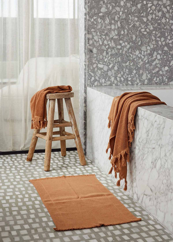 Saardé Vintage Wash Towel Terracotta