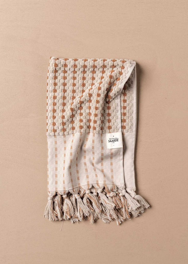 Saarde Chickpea Bath Collection, Stone/Terracotta