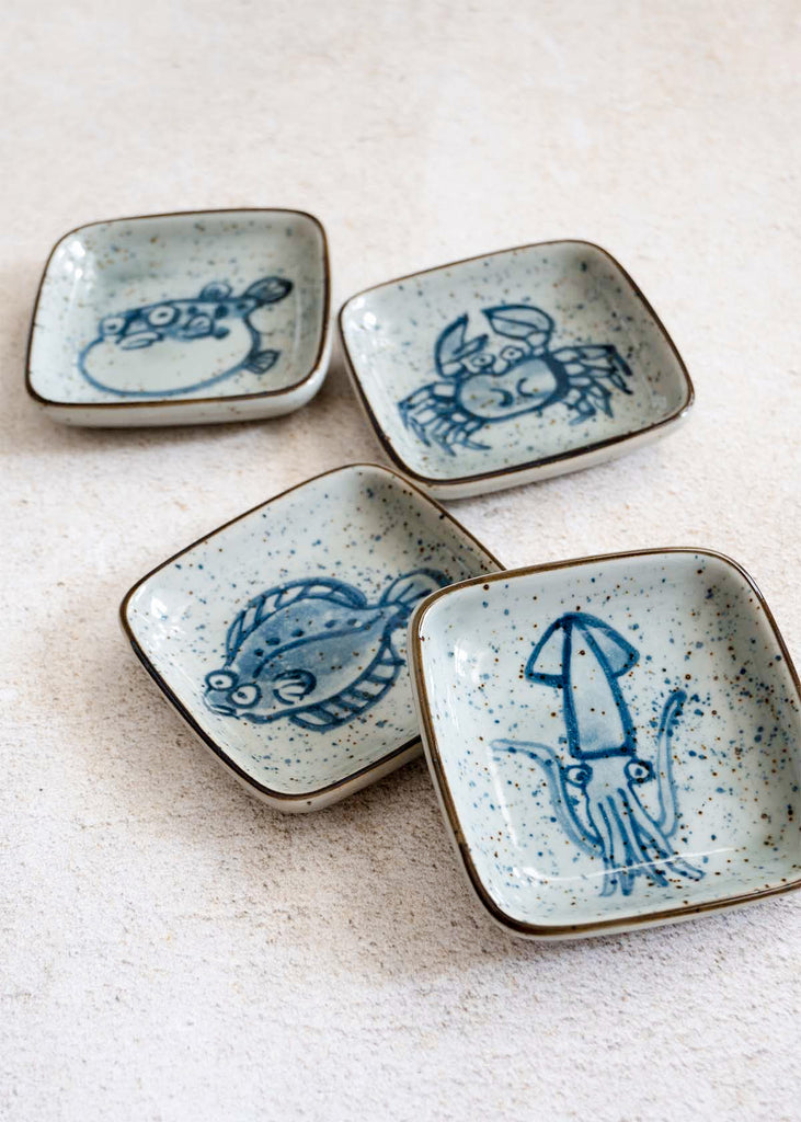 Sumi-Sea Quartet Dish Set
