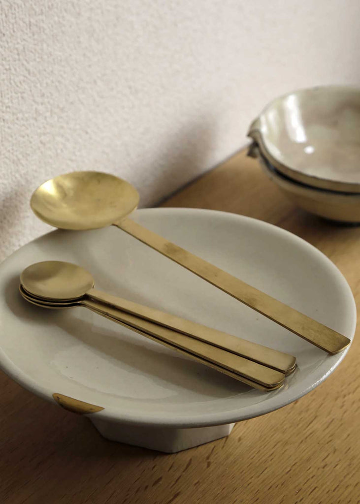 Fog Linen Work Handcrafted Brass Spoon