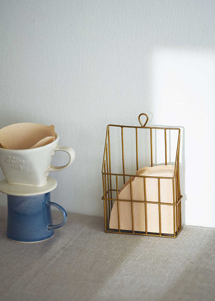 Fog Linen Work Brass Wire Coffee Filter Holder