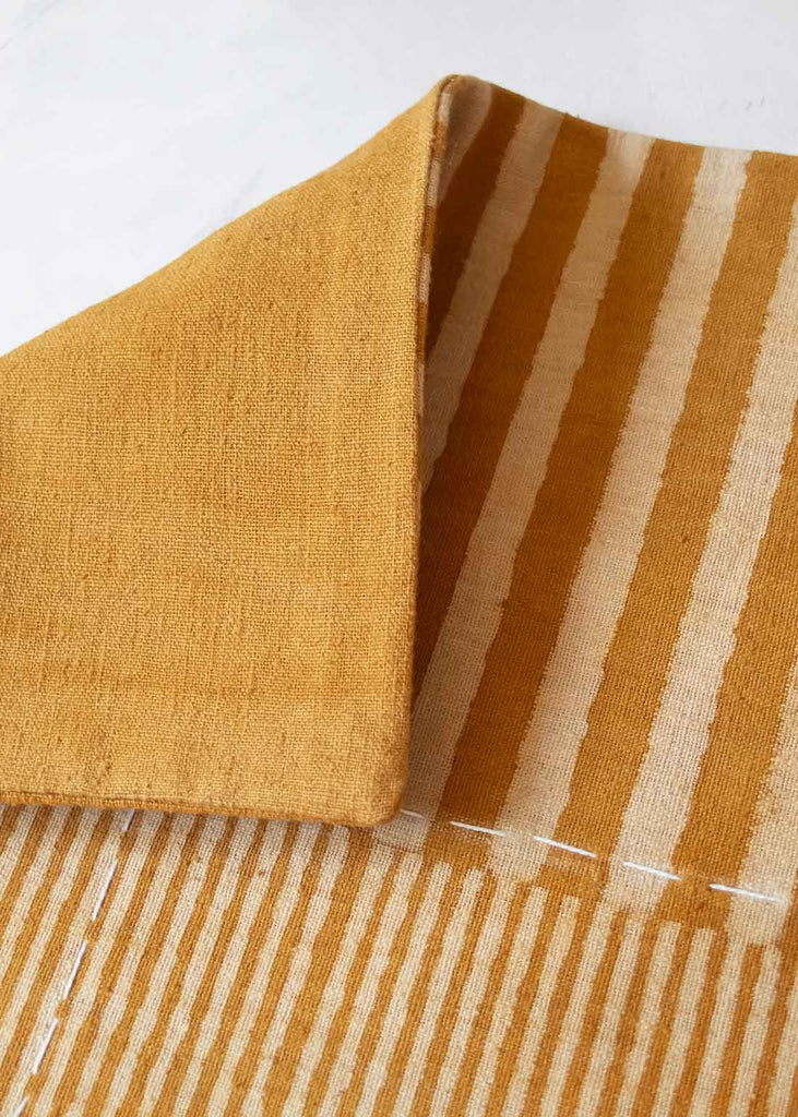 Handwork Studio Block Printed Stripes Placemat, Honey