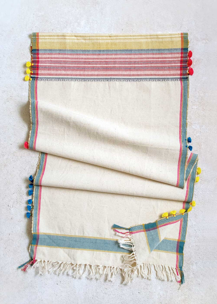 Injiri Hanu Handwoven Cotton Table Runner