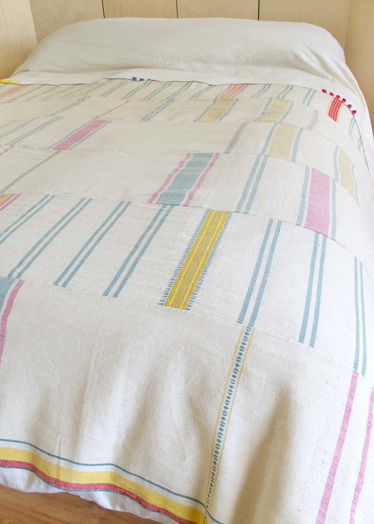 Injiri Hanu Handwoven Cotton Single Bed Cover