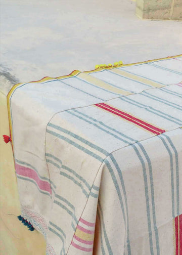 Injiri Hanu Handwoven Cotton Single Bed Cover