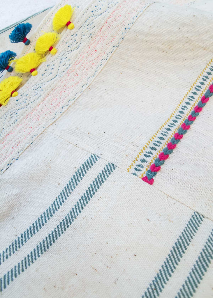 Injiri Hanu Handwoven Cotton Single Bed Cover