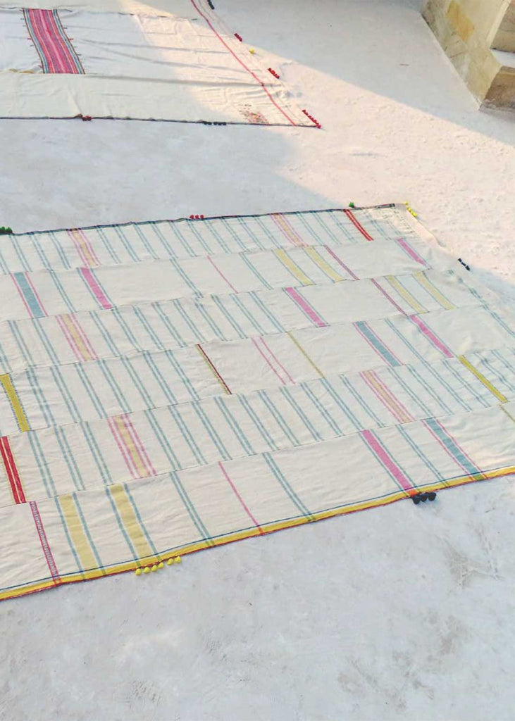 Injiri Hanu Handwoven Cotton Single Bed Cover