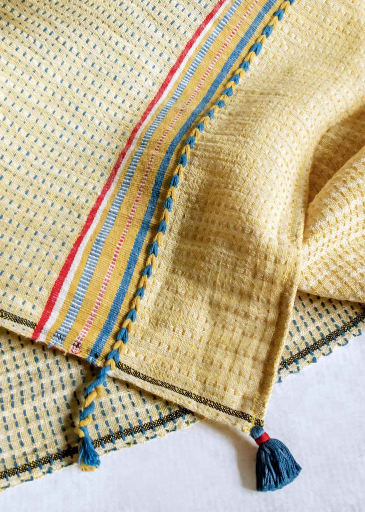 Injiri Handwoven Cotton Waffle Bath Towel