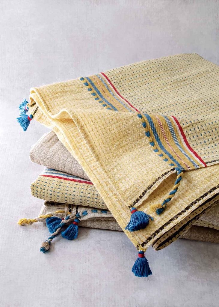 Injiri Handwoven Cotton Waffle Bath Towel