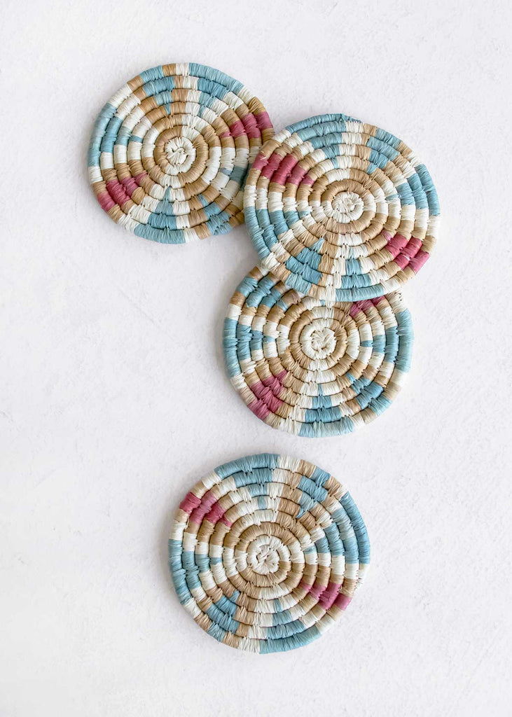 Kazi Raffia Coaster Set of 4