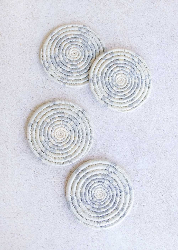 Kazi Snowflake Sisal Coaster Set of 4