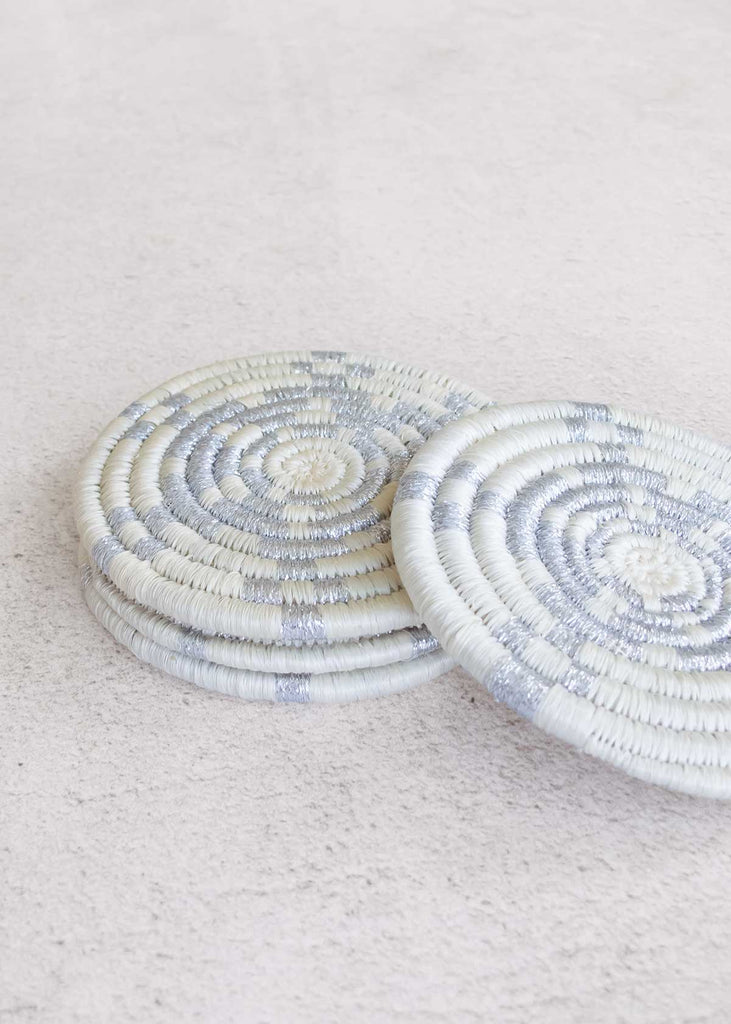 Kazi Snowflake Sisal Coaster Set of 4