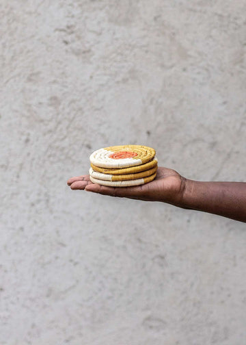 Handwoven Raffia Coaster