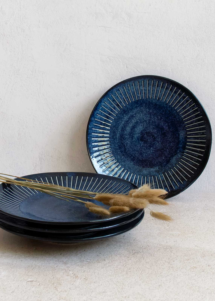 Blue Tokusa Dinner Plate