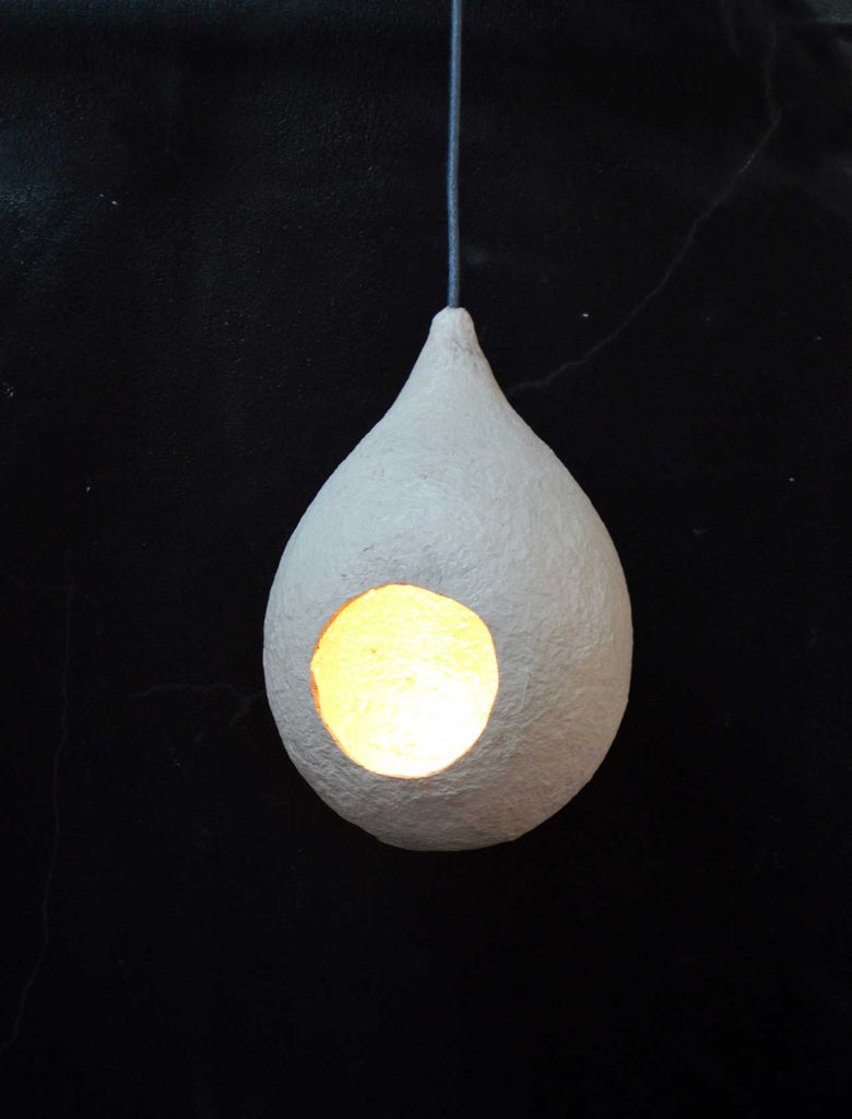 Quazi Design Paper Mache Nest Pendant