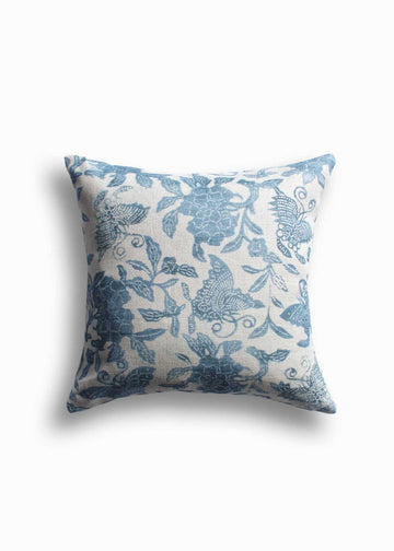 LuRu Home Peony and Butterfly Pillow